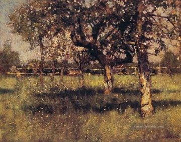 Ein Obstgarten Mai modernen Szenerie impressionist Sir George Clausen Ölgemälde